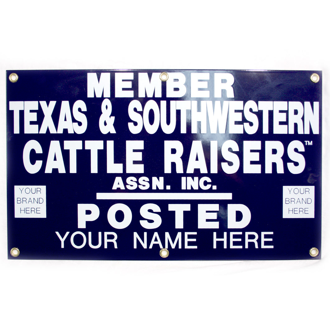 TSCRA Personalized Gate Sign 20x12